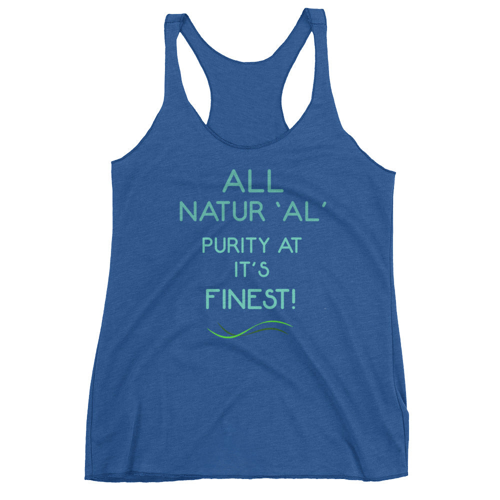 All natural Women's Racerback Tank