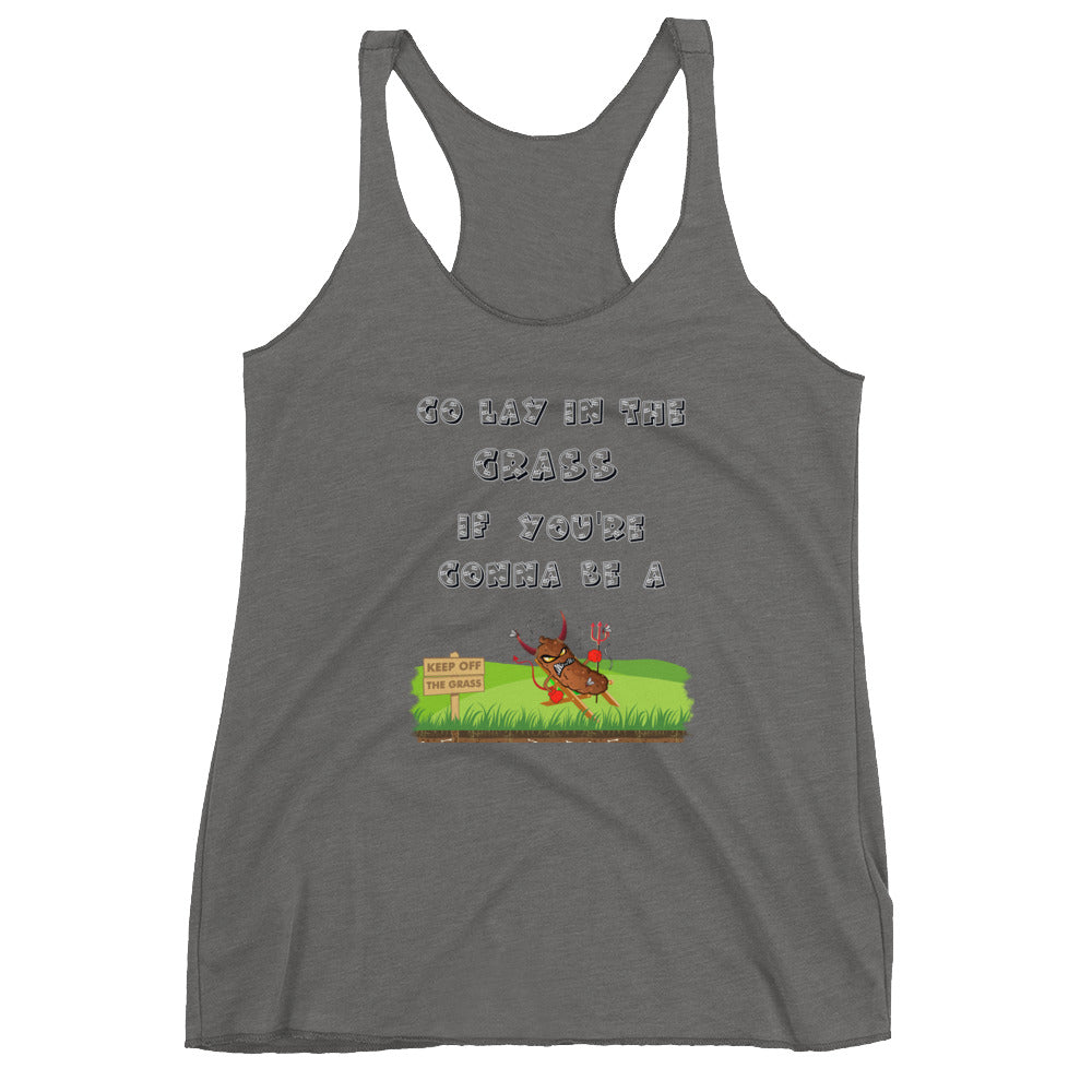 Lay in Grass Women's Racerback Tank