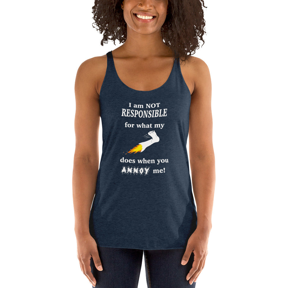 Annoy me Women's Racerback Tank