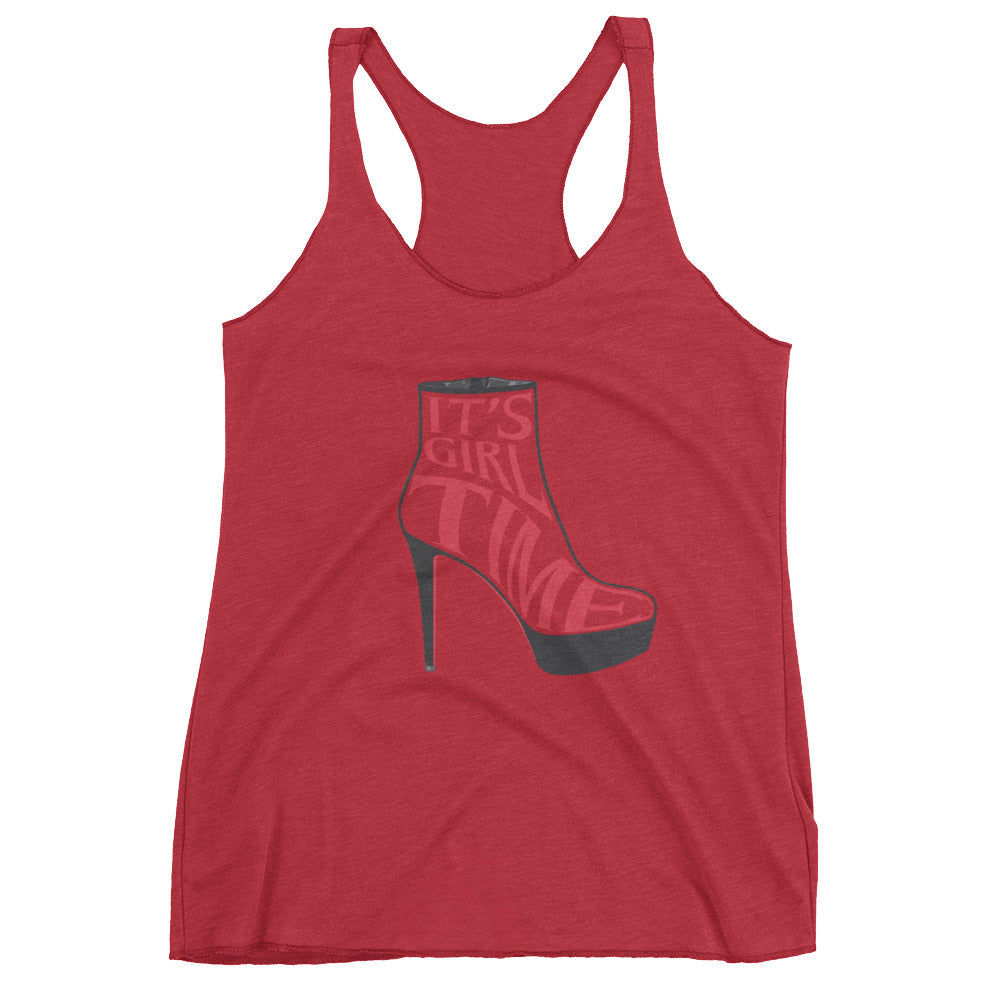 Girl time Heel Women's Racerback Tank