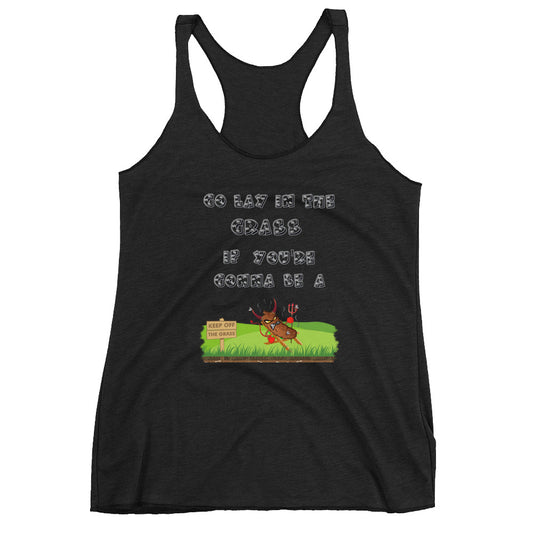 Lay in Grass Women's Racerback Tank