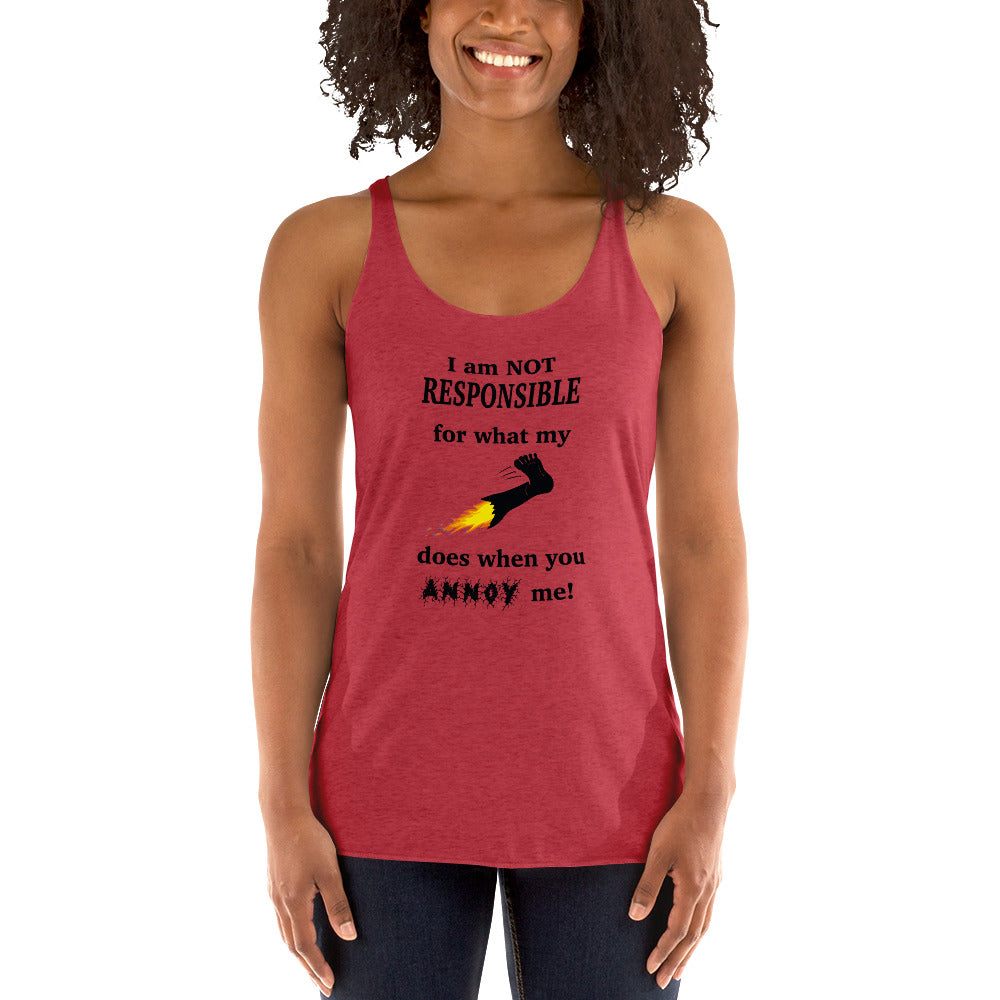 Annoy me Women's Racerback Tank