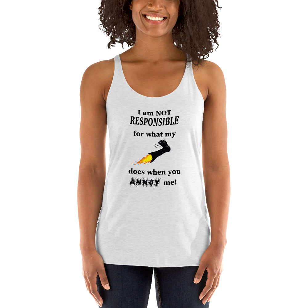 Annoy me Women's Racerback Tank