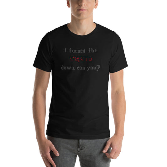 Turned down Short-Sleeve Unisex T-Shirt