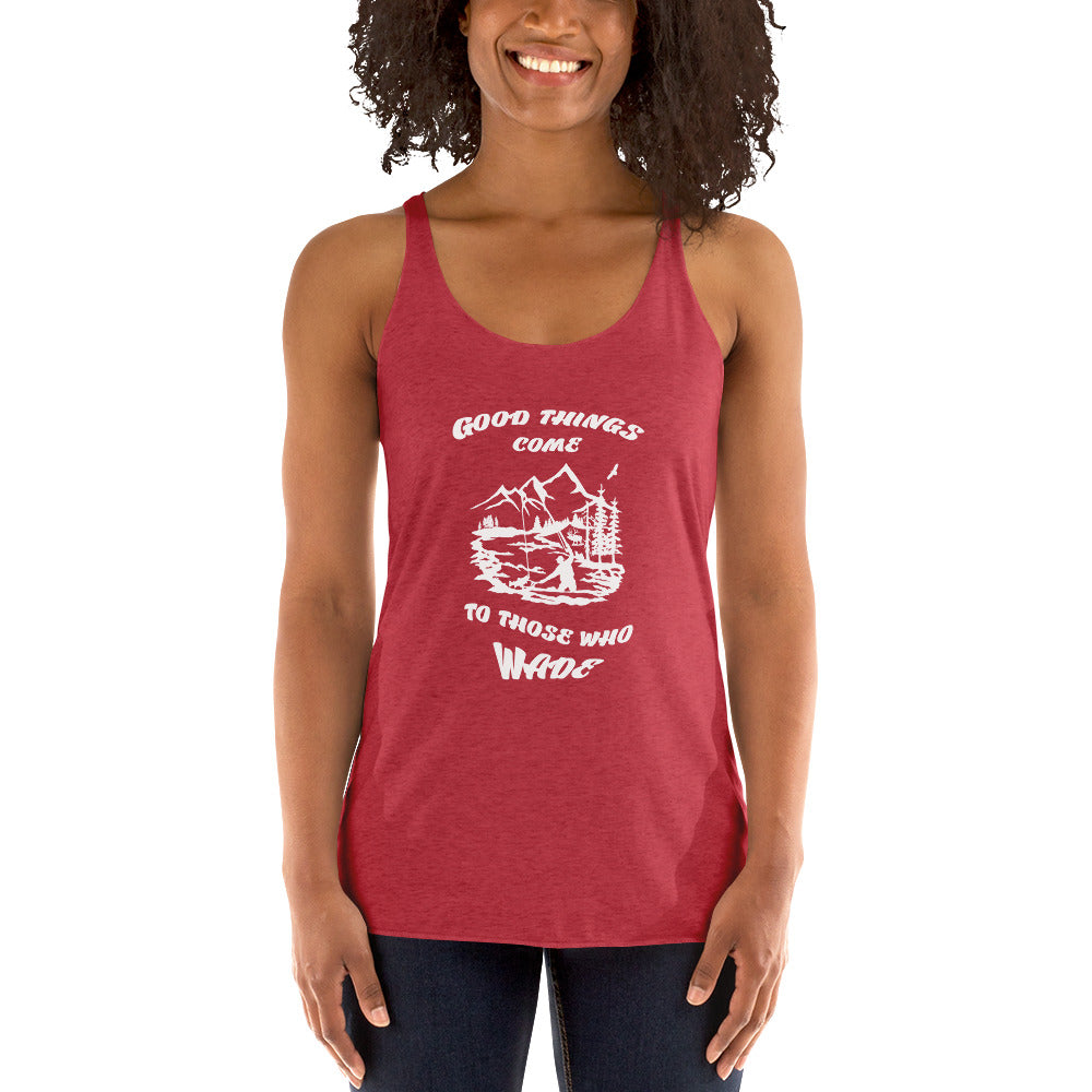 Good things come Women's Racerback Tank