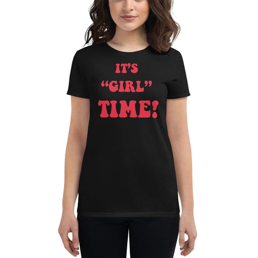 Women's short sleeve t-shirt Girl Time