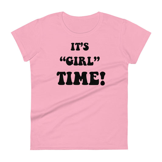 Women's short sleeve t-shirt Girl Time