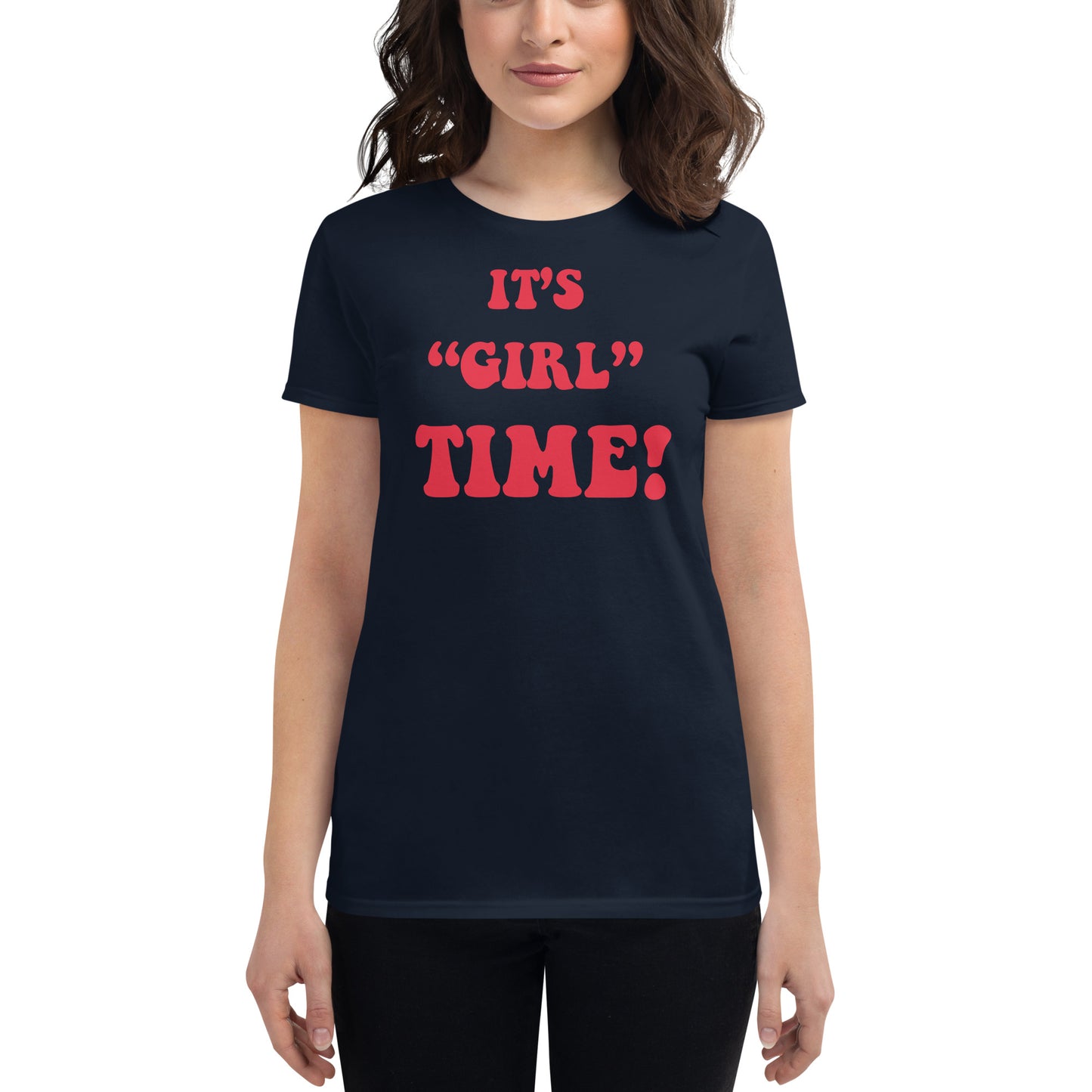 Women's short sleeve t-shirt Girl Time
