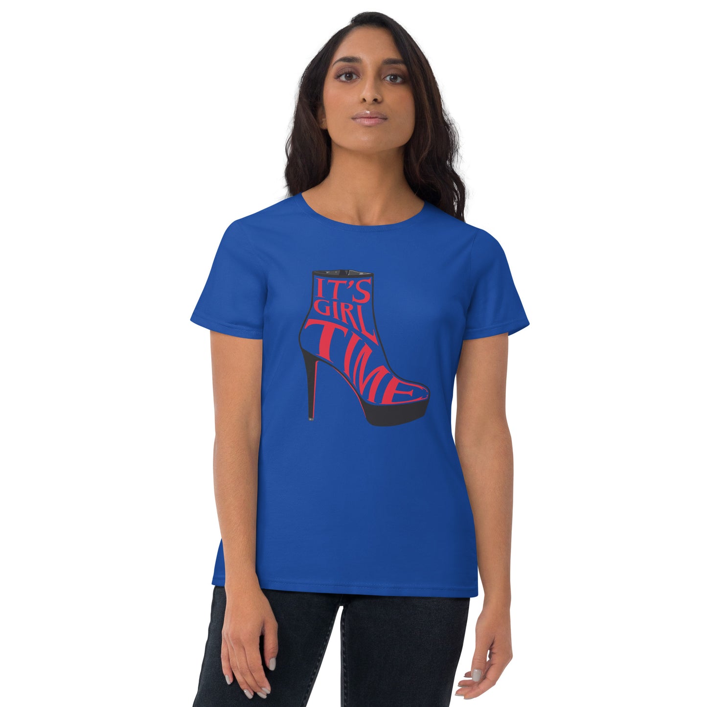 Women's short sleeve t-shirt Girl Time Heel