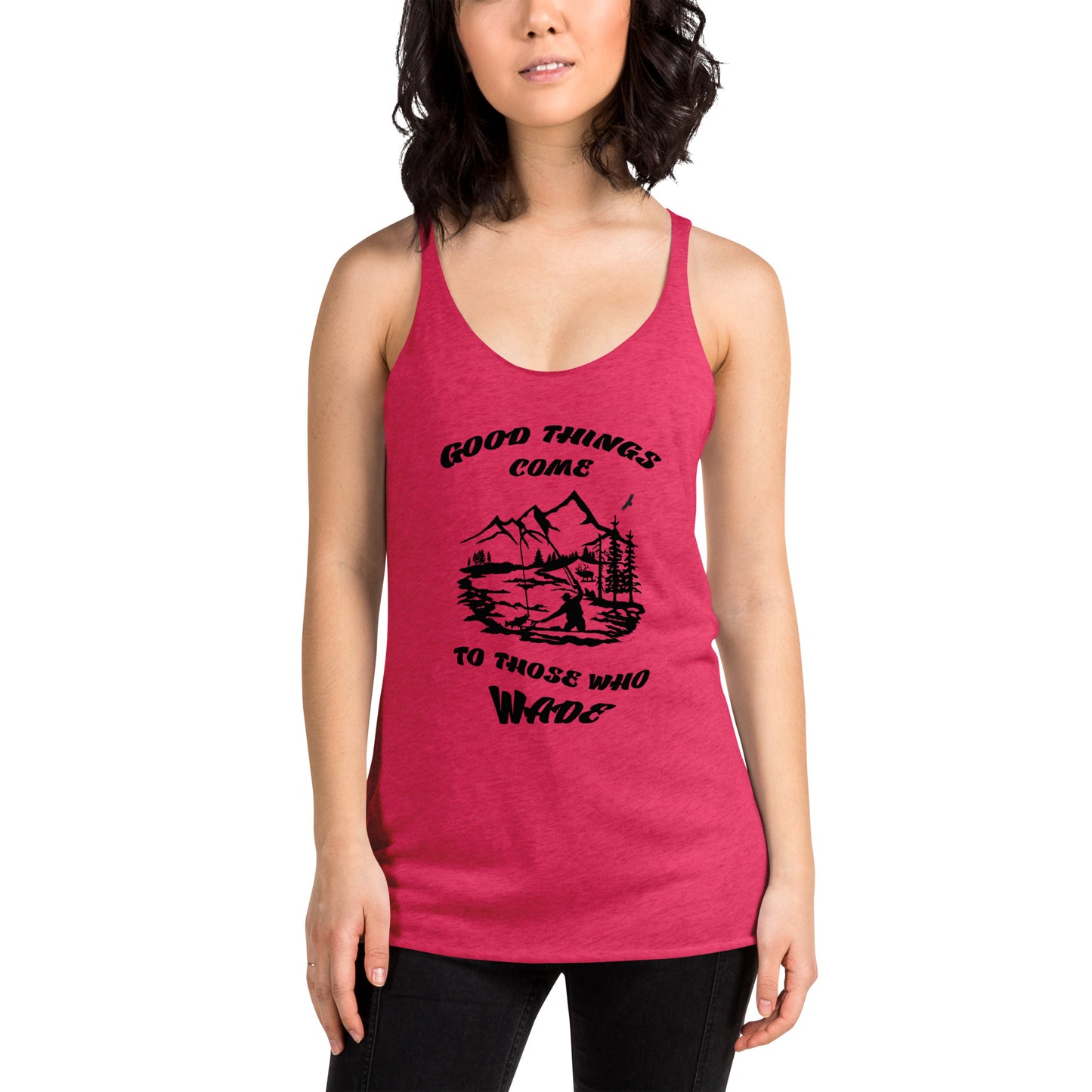 Women's Racerback Tank Good Things Come