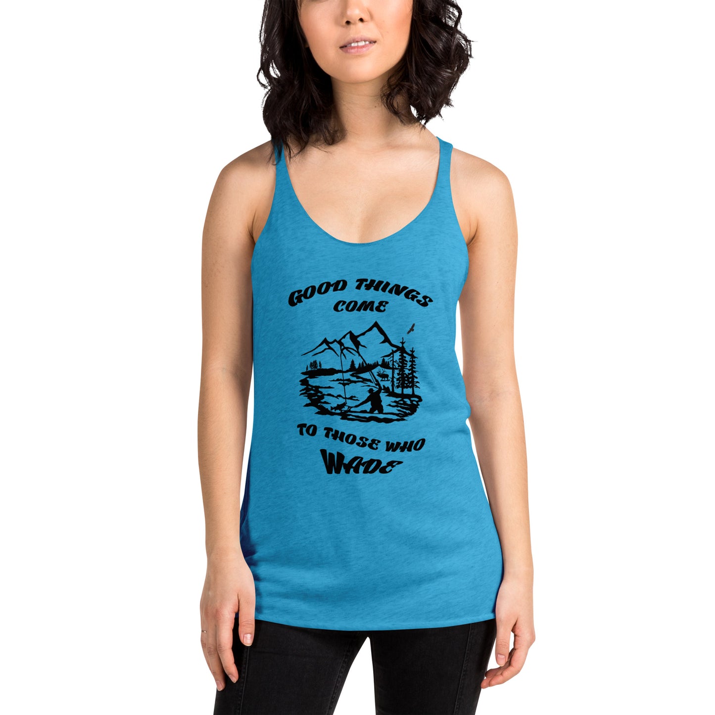 Women's Racerback Tank Good Things Come