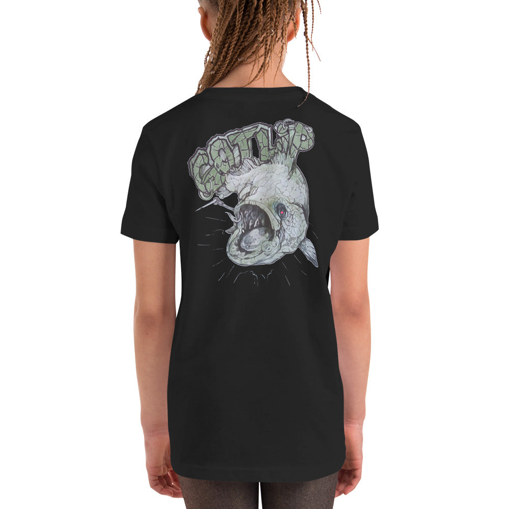 Kid's Short Sleeve T-Shirt Got Lip-Zombie Bass