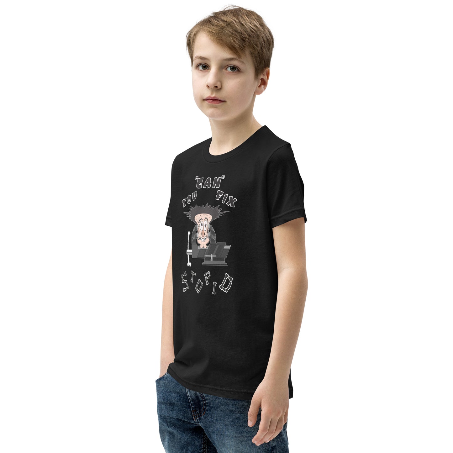 Youth Short Sleeve T-Shirt You Can Fix Stupid
