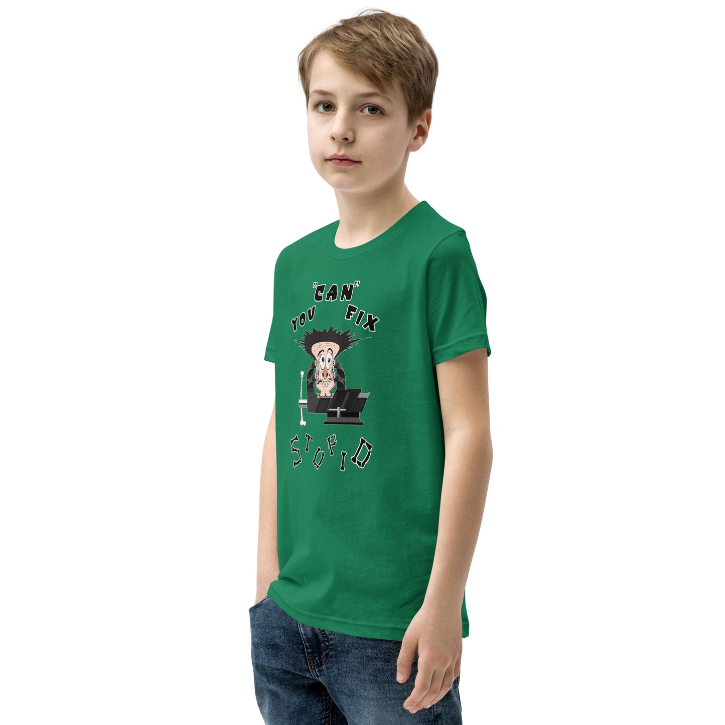 Youth Short Sleeve T-Shirt You Can Fix Stupid