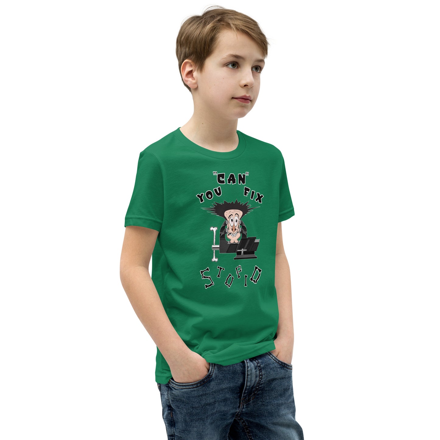 Youth Short Sleeve T-Shirt You Can Fix Stupid