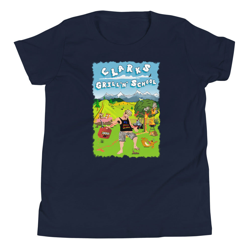 Kid's Short Sleeve T-Shirt Clarks BBQ School