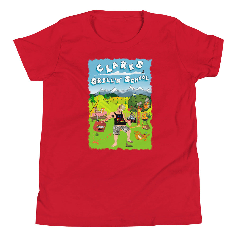 Kid's Short Sleeve T-Shirt Clarks BBQ School