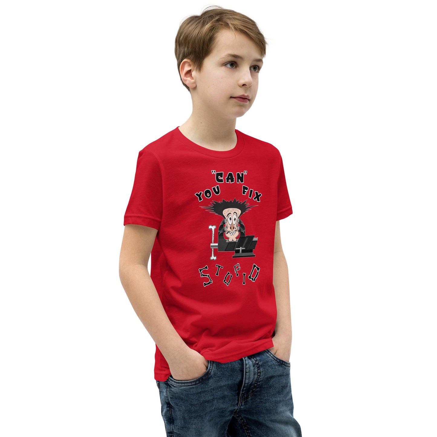 Youth Short Sleeve T-Shirt You Can Fix Stupid