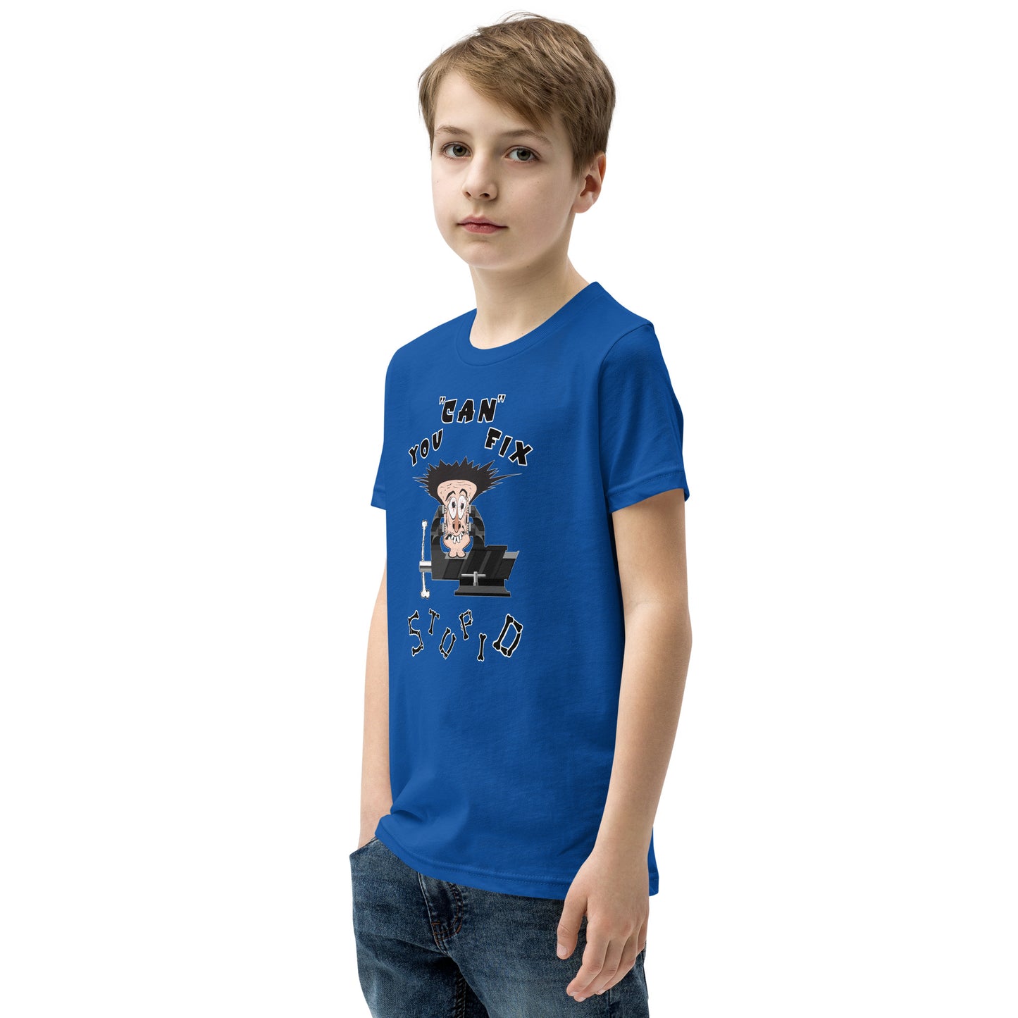 Youth Short Sleeve T-Shirt You Can Fix Stupid