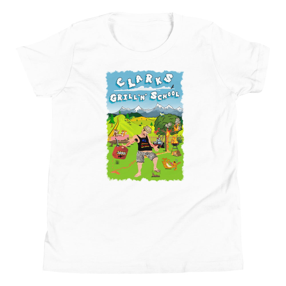 Kid's Short Sleeve T-Shirt Clarks BBQ School