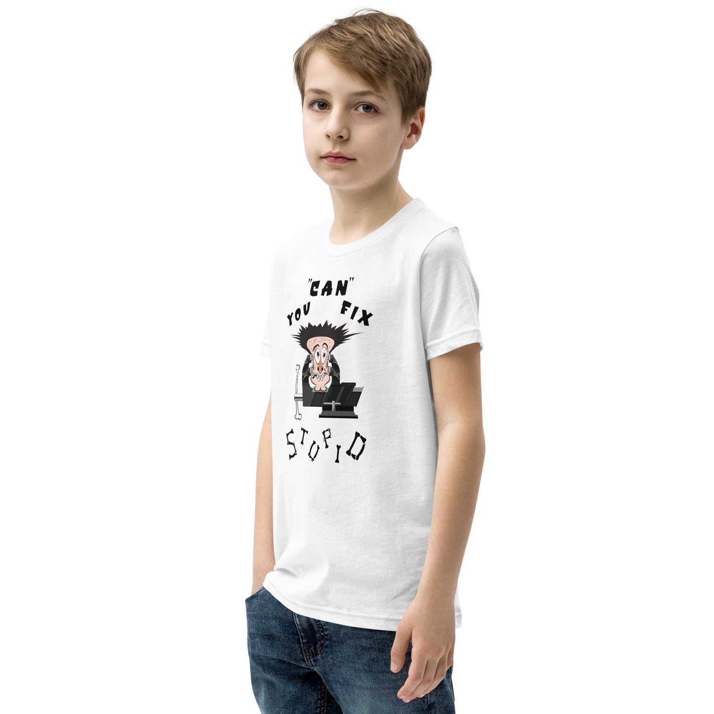 Youth Short Sleeve T-Shirt You Can Fix Stupid