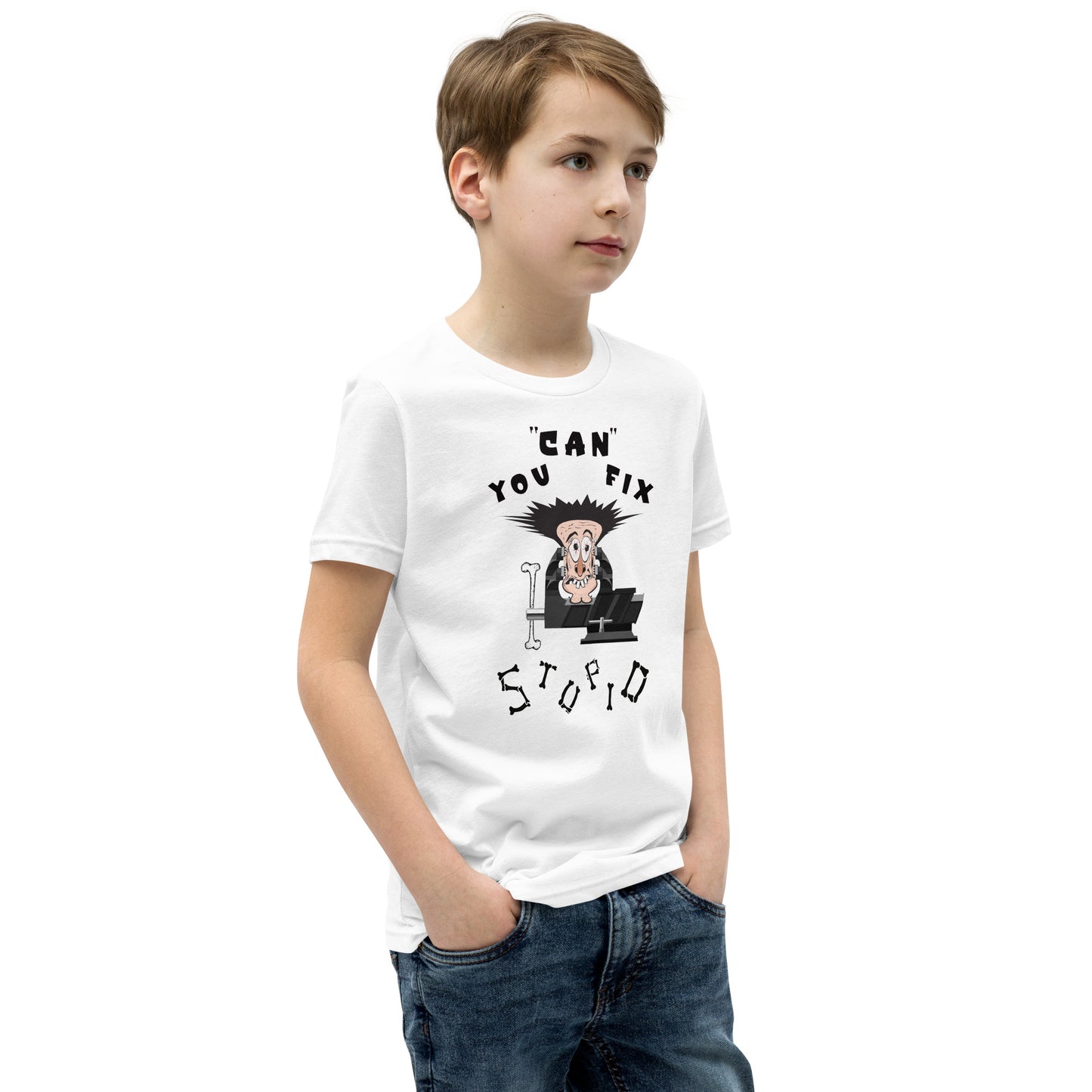 Youth Short Sleeve T-Shirt You Can Fix Stupid