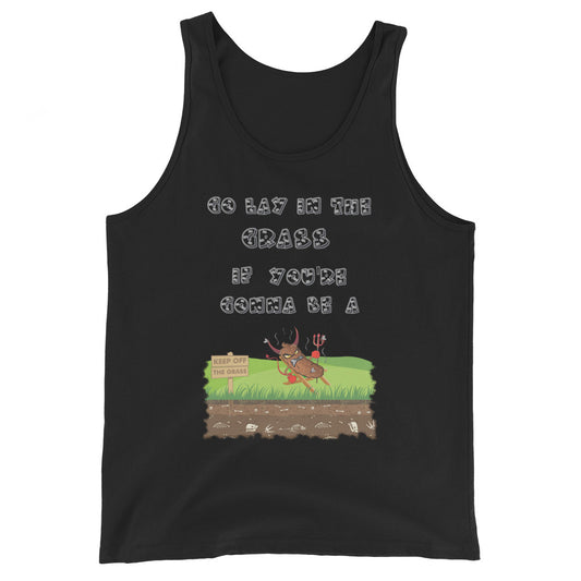 Lay in Grass Men's Staple Tank Top