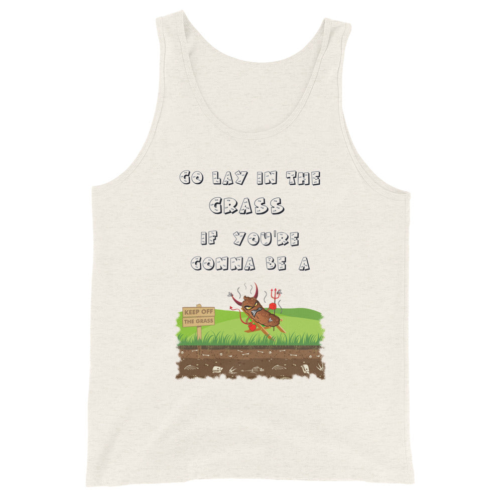 Lay in Grass Men's Staple Tank Top