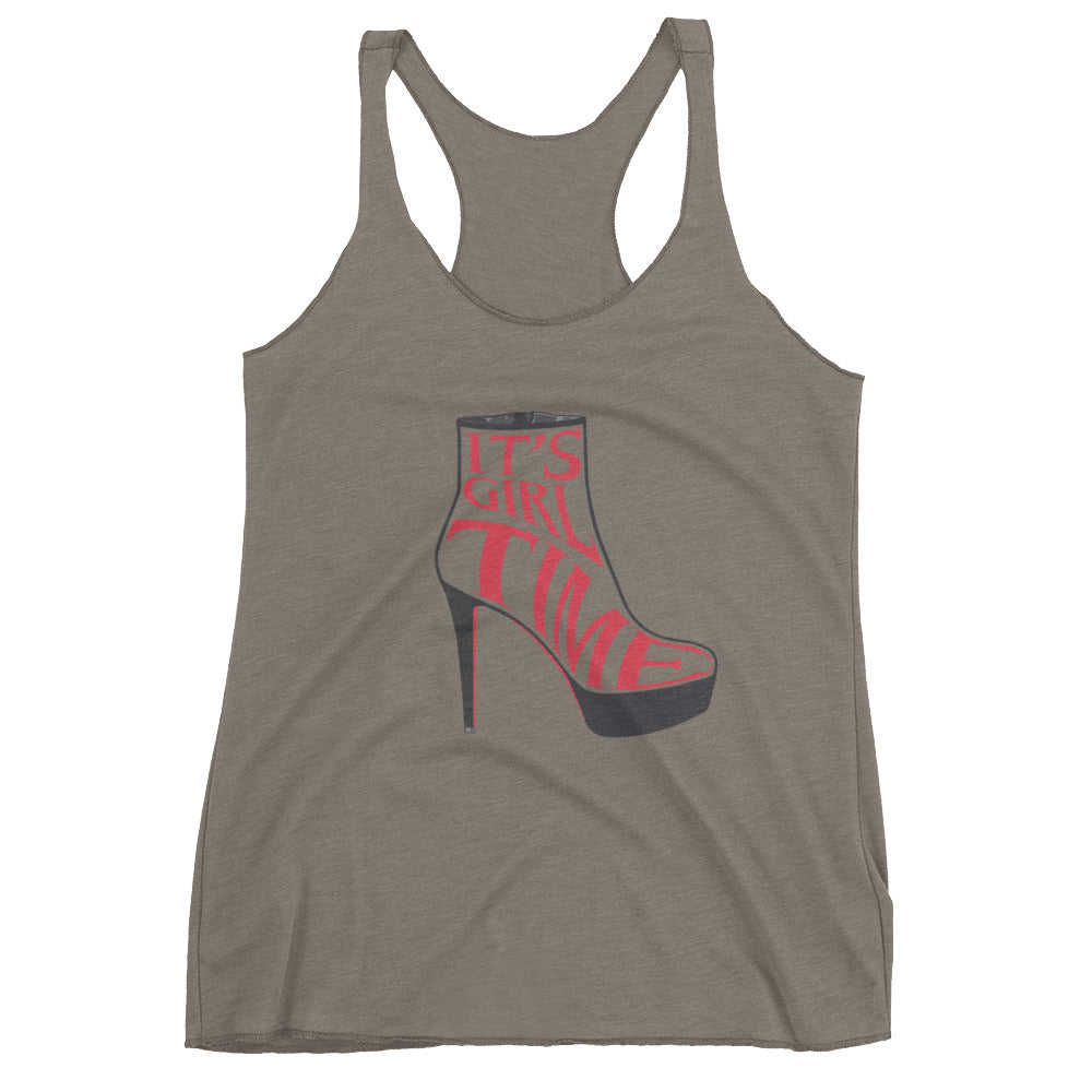 Girl time Heel Women's Racerback Tank