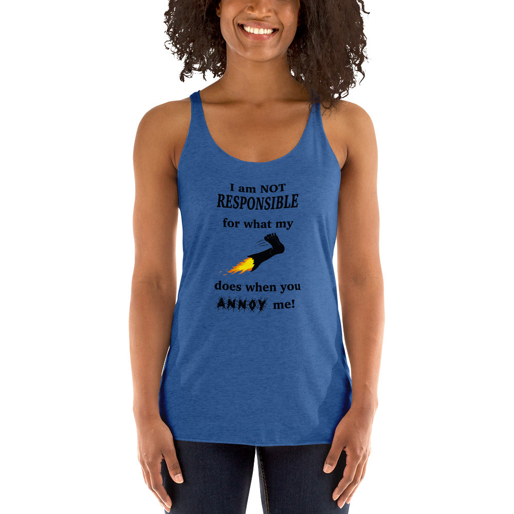 Annoy me Women's Racerback Tank