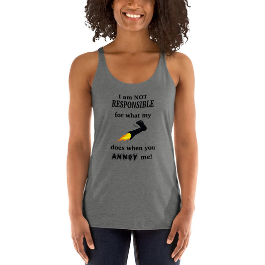 Annoy me Women's Racerback Tank