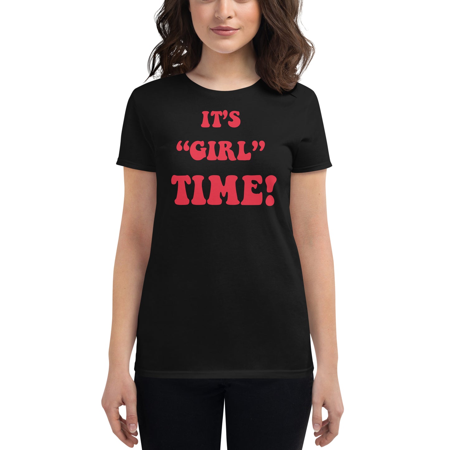 Women's short sleeve t-shirt Girl Time