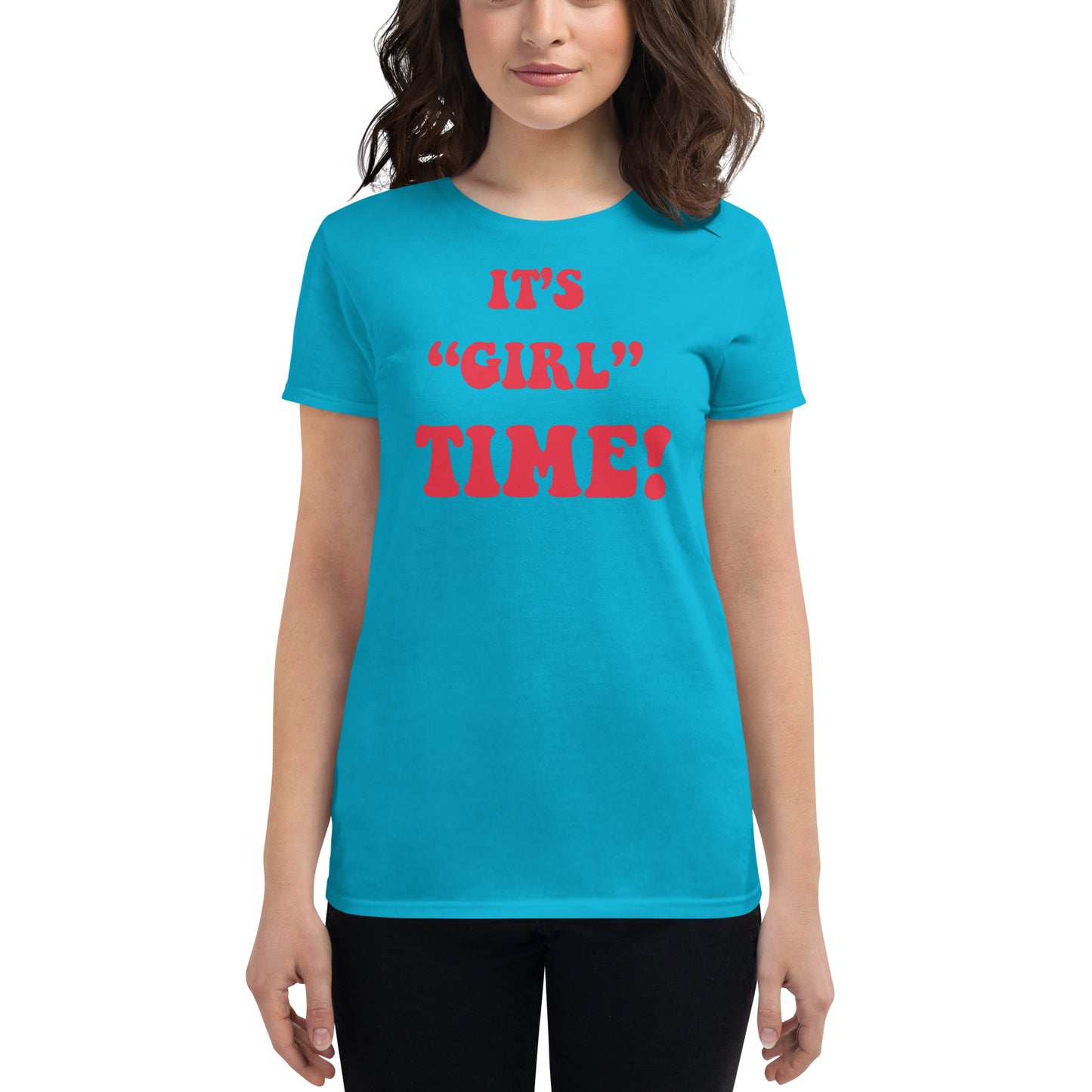 Women's short sleeve t-shirt Girl Time