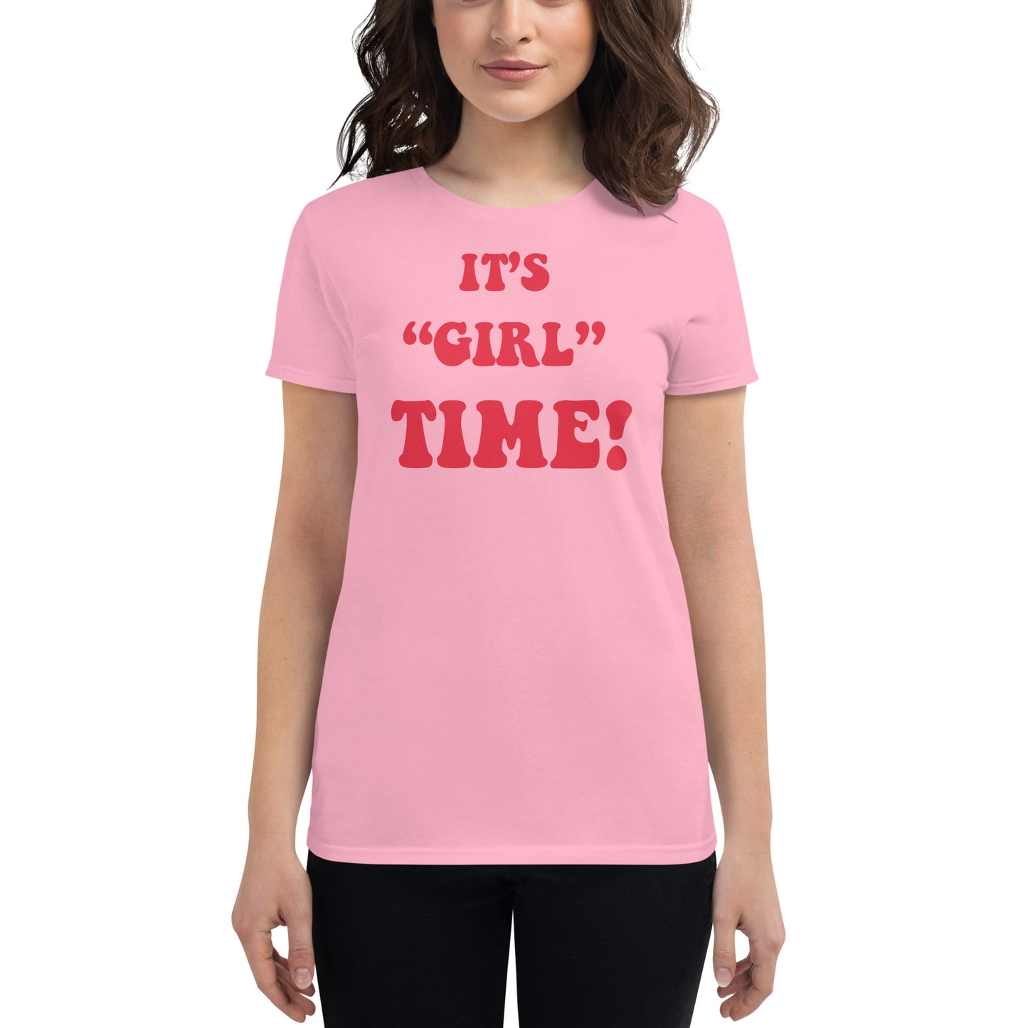 Women's short sleeve t-shirt Girl Time