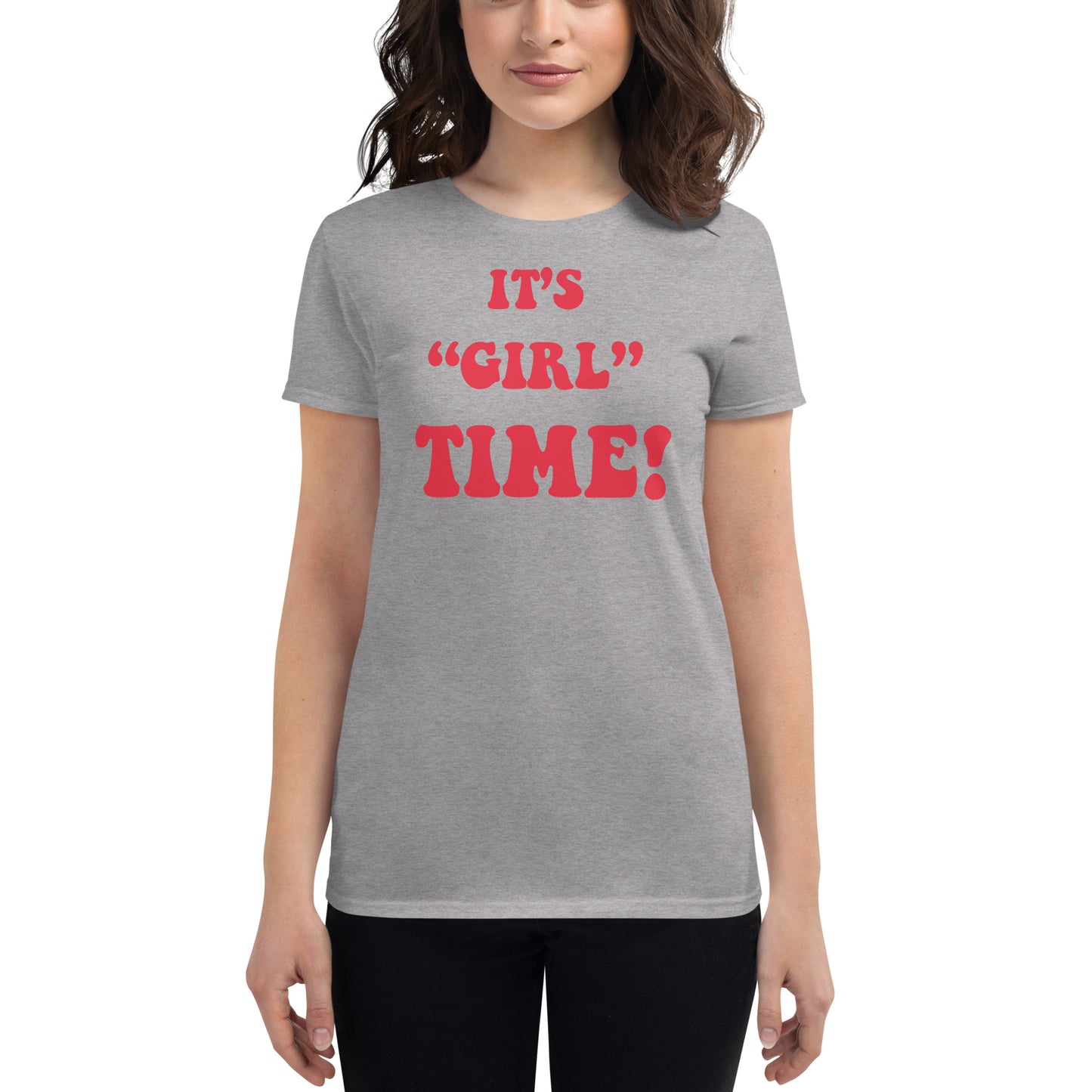 Women's short sleeve t-shirt Girl Time