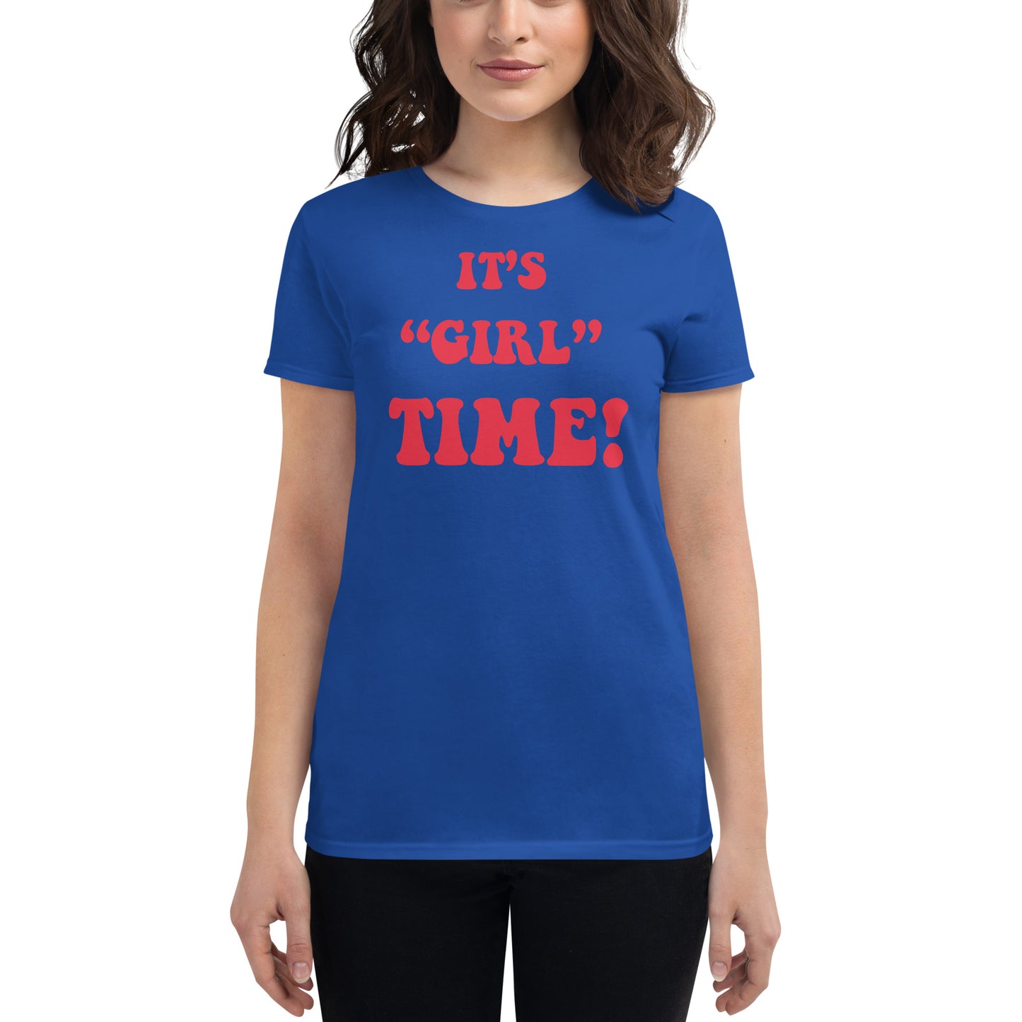 Women's short sleeve t-shirt Girl Time