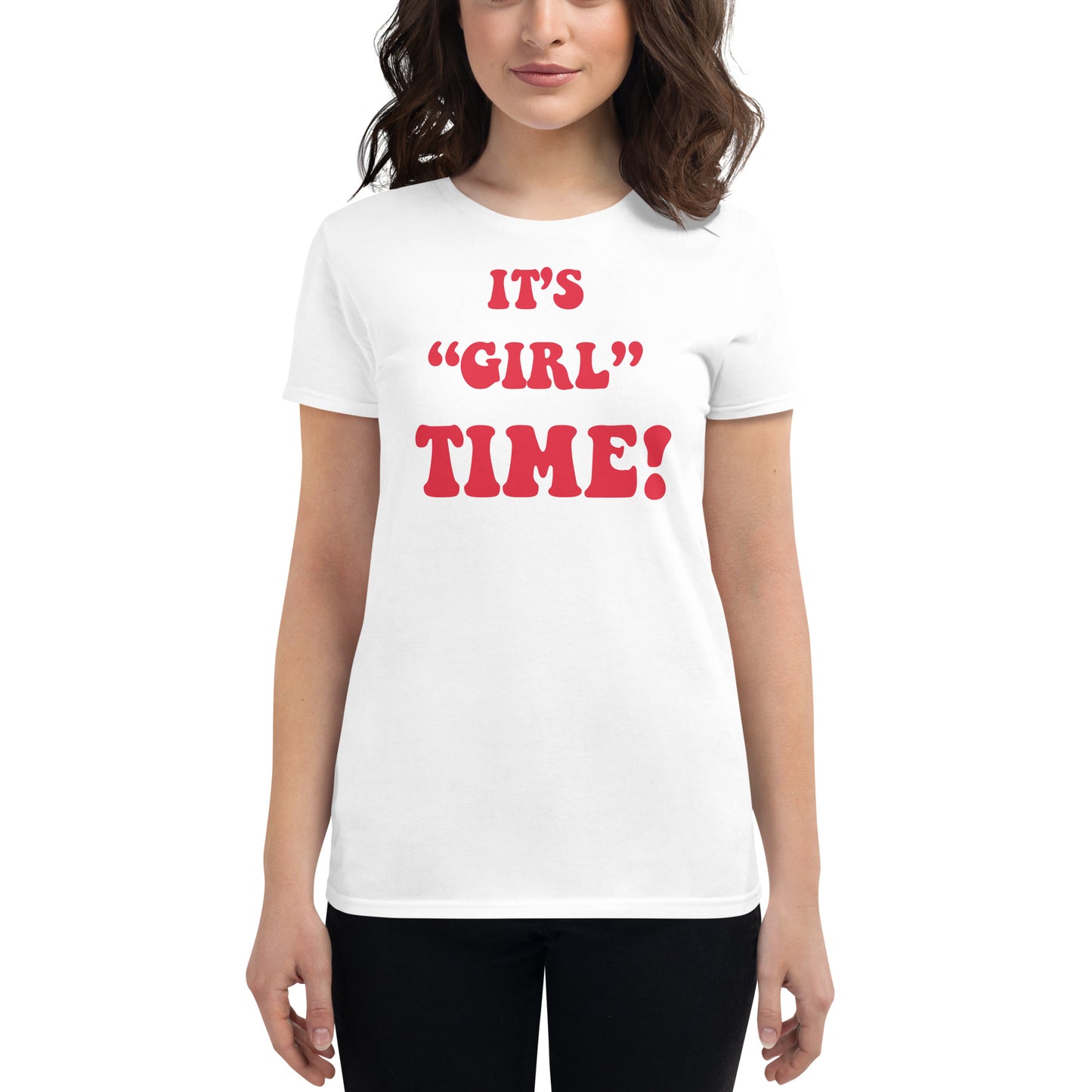 Women's short sleeve t-shirt Girl Time