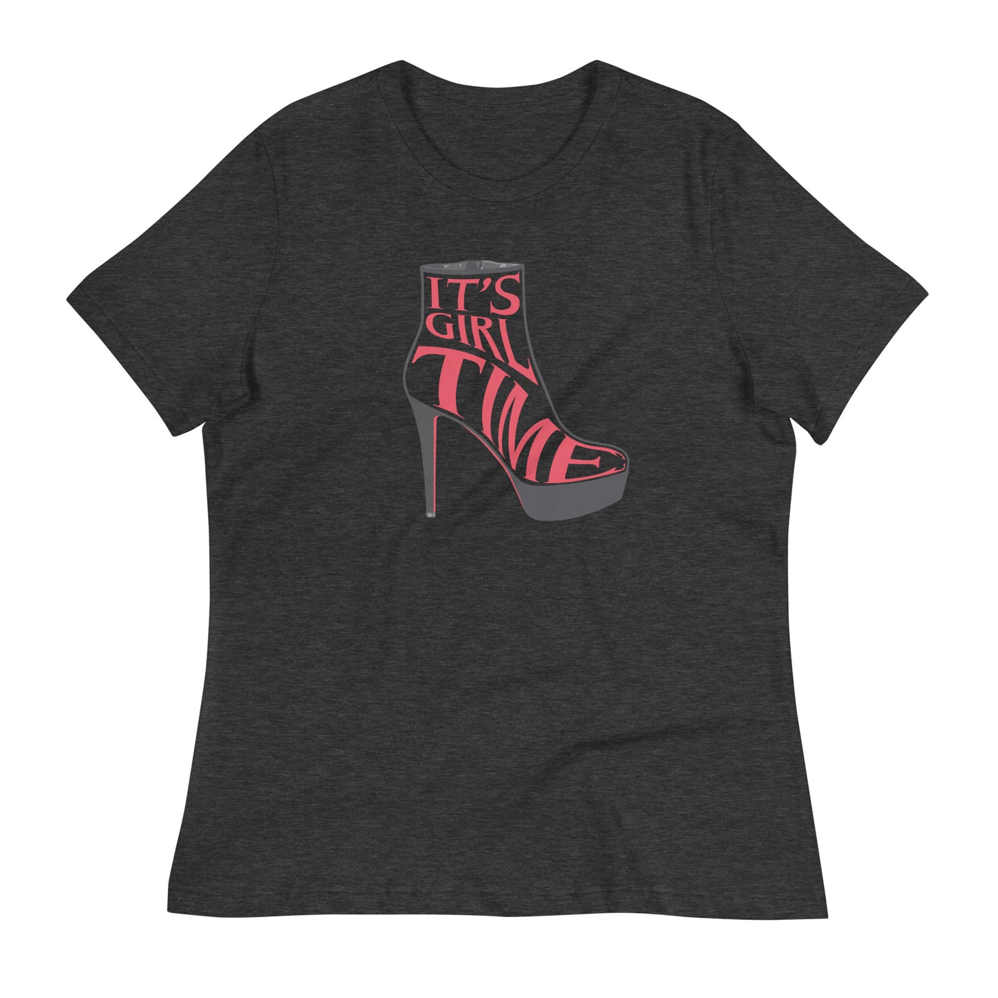 Women's Relaxed T-Shirt Girl Time Heels