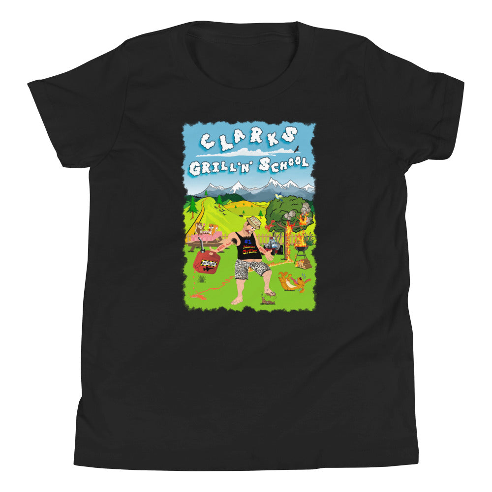 Kid's Short Sleeve T-Shirt Clarks BBQ School